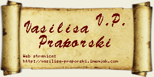 Vasilisa Praporski vizit kartica